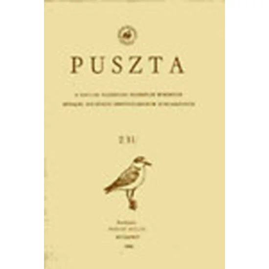 Puszta 2/11/  ( A Magyar Madártani Egyesület Évkönyve)