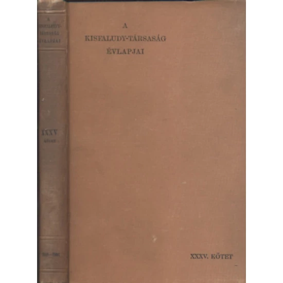 A Kisfaludy -Társaság évlapjai 1900-1901