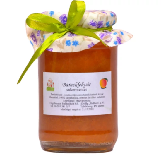 Cukormentes sárgabaracklekvár - 450g