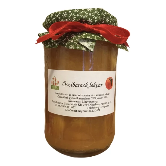 Hagyományos őszibaracklekvár - 450g