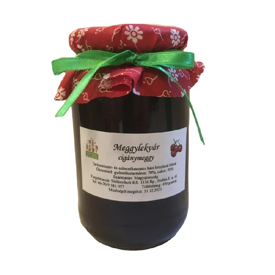 Hagyományos cigánymeggy lekvár - 450g