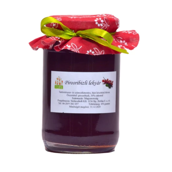 Hagyományos pirosribizlilekvár - 450g