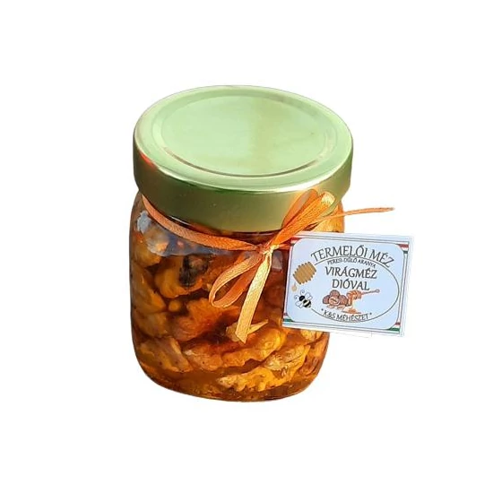 Termelői vegyes virágméz dióval 250 g